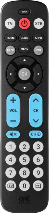 Image du produit One for All Big Buttom Remote Télécommande universelle URC 6821 (Télécommande universelle, Infrarouge)