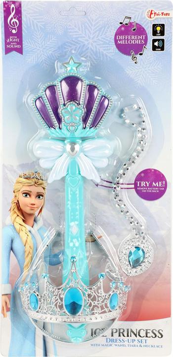 Toi-Toys Bacchetta magica della principessa del ghiaccio con luci e suoni