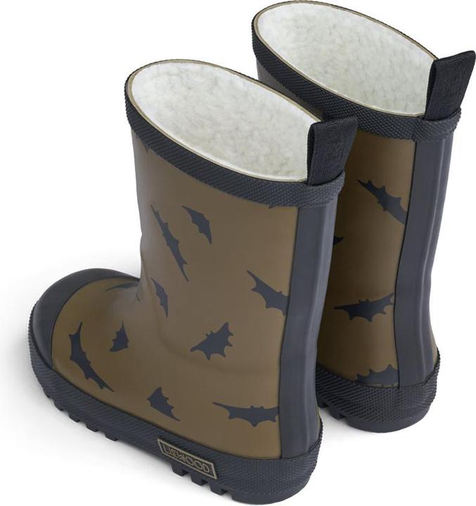 Actual product image Liewood Thermo Rain Boots Mason Bats / Khaki size 32 (32)