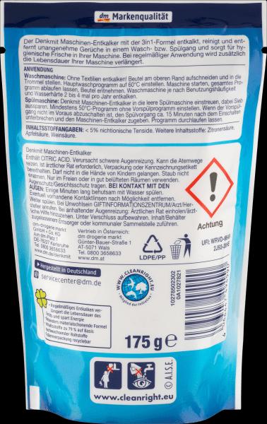 Actual product image dm Denkmit Descaler for washing machines and dishwashers