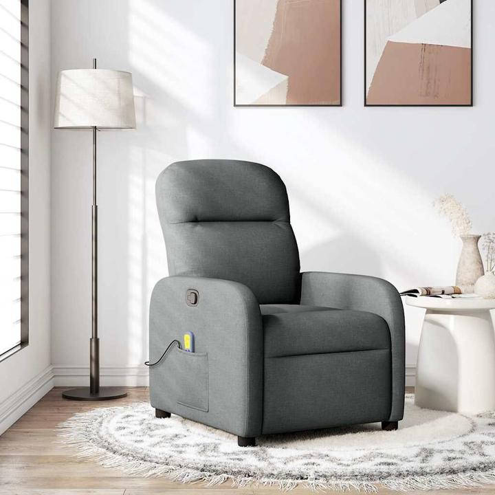 Actual product image VidaXL Massage chair dark grey fabric