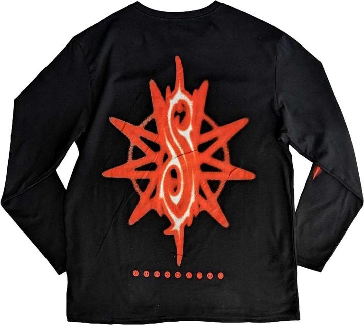 Immagine prodotto Slipknot The End So Far Tribal Maglietta Logo e Nonagramma Stampa posteriore Manica Lunga Adulto Unisex (XXL)