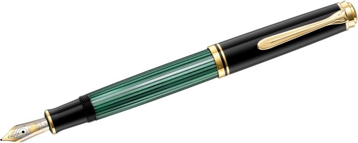 Produktbild Pelikan Füllhalter M600 Schwarz-Grün F Etui (Grün, Gold, Schwarz, 1 x)