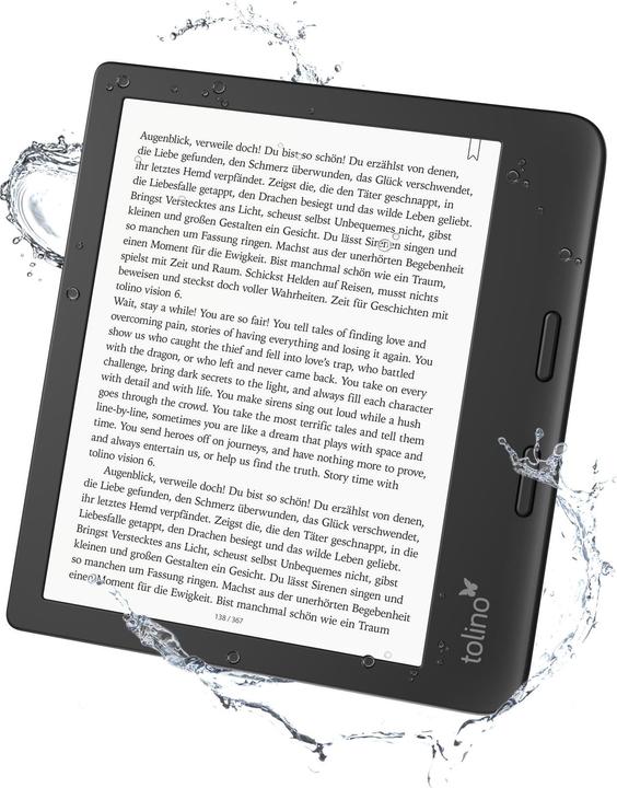 Image du produit tolino vision 6 (7", 16 Go, Noir)