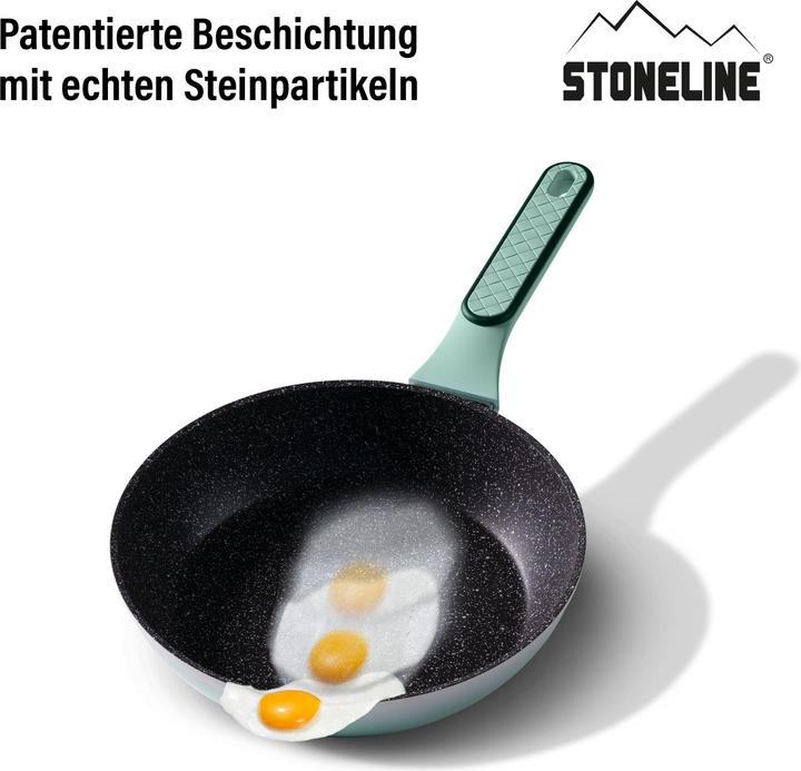 Produktbild Stoneline Mint Kochgeschirr-Set 11-teilig mit Deckeln, beschichtete Töpfe & Pfannen (Pfannenset + Topfset, Keramik)
