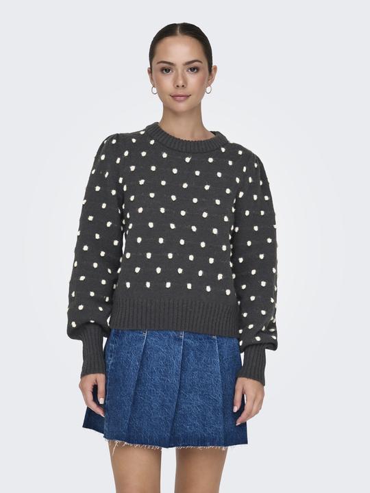 Produktbild JdY Normal geschnitten Hoch geschlossen Lange Bündchen Puffärmel Pullover Strickpullover (XL)