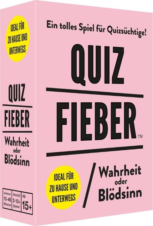 Image du produit La fièvre des quiz Vérité ou bêtise (Allemand)