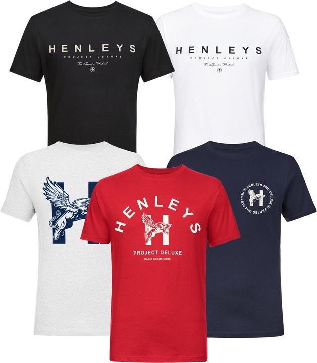 Immagine prodotto Henleys Graphen Maglietta Uomo Misura Confezione 5 (L)
