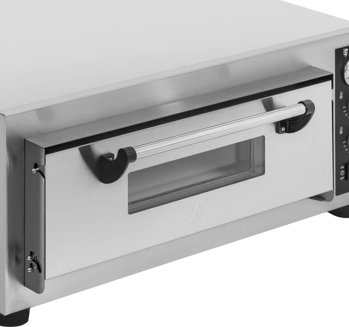 Produktbild Royal Catering Elektro-Pizzaofen 1 Backkammer 450 °C Ober-/ Unterhitze für 4 Pizzas mit Ø 30 cm (Pizzaofen Elektro)