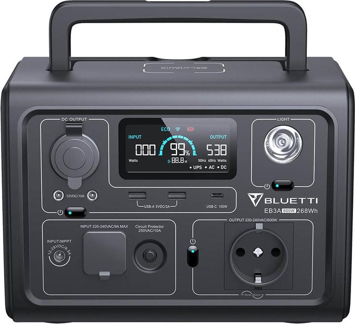 Immagine prodotto Bluetti EB3A (268 Wh, 4.60 kg)