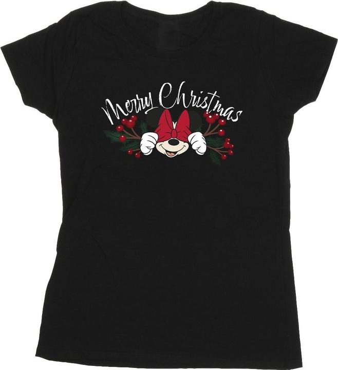 Disney Minnie Mouse Christmas Holly TShirt (L)