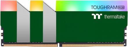 Produktbild Thermaltake TOUGHRAM RGB Racing Green 16GB (2x8GB) DDR4 3600MHz C18 Memory (2 x 8GB, 3600 MHz, DDR4-RAM, DIMM)