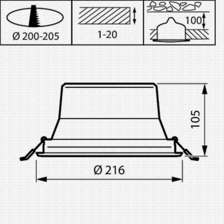 Actual product image Philips PHIL LED recessed ceiling spotlights (2350 lm)