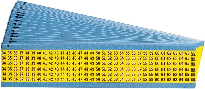 Image du produit Brady Identification des câbles, chiffres consécutifs sur fond coloré