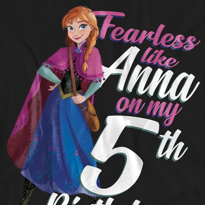 Produktbild Disney Frozen Fearless Like Anna TShirt 5. Geburtstag (XL)