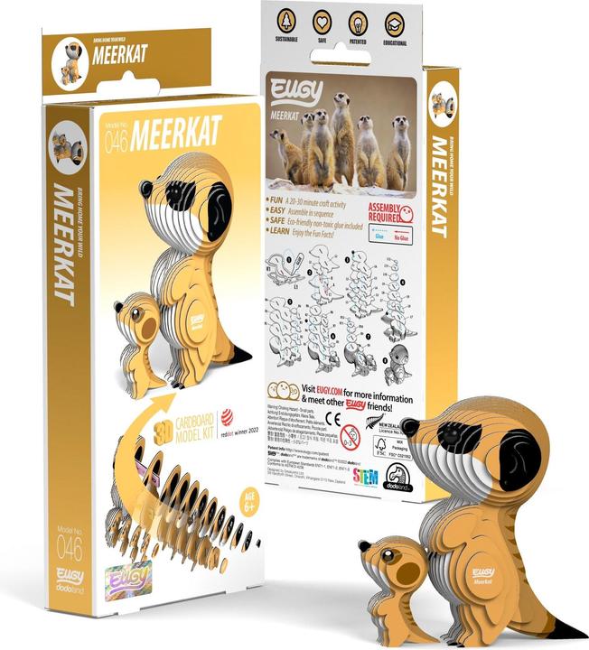 Immagine prodotto Eugy Meerkat - 3D Kit modello di figure in cartone