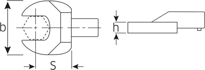 Actual product image Stahlwille Open end insert