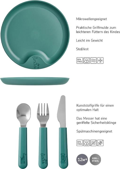 Produktbild Mepal Kinderteller mit Besteck Mio