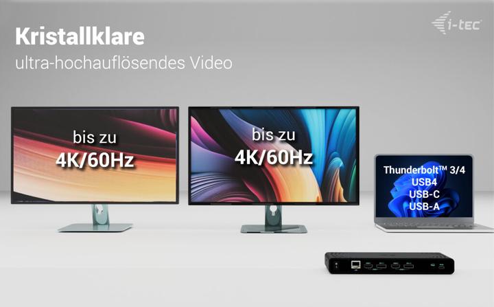 Image du produit i-tec Double 4K (USB-C, 11 Ports)