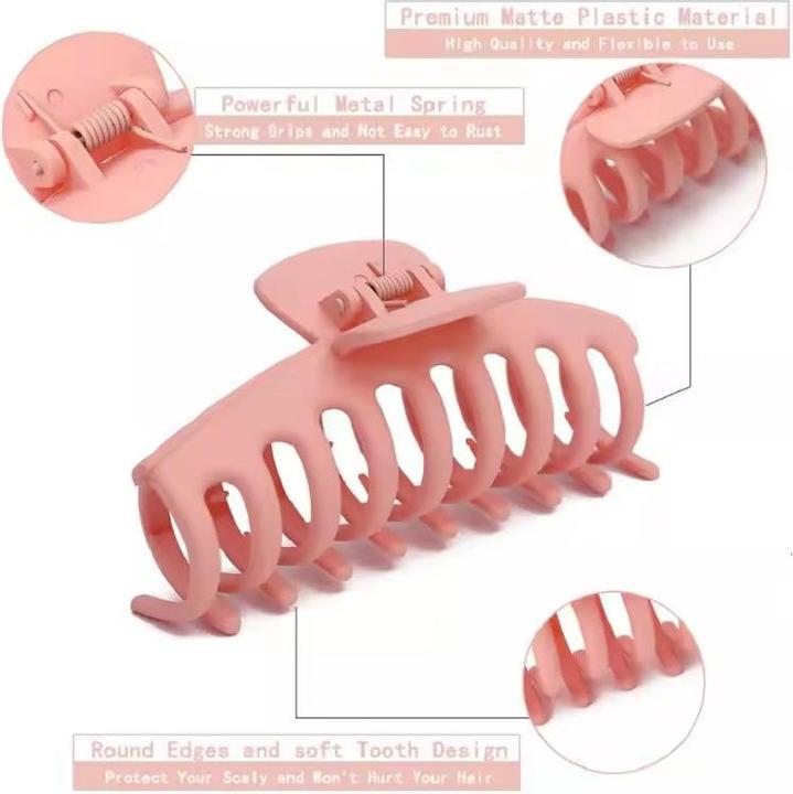 Produktbild ASMI 5 Stück Haarspangen Set – Matte Haarkrallen (5 Stk.)