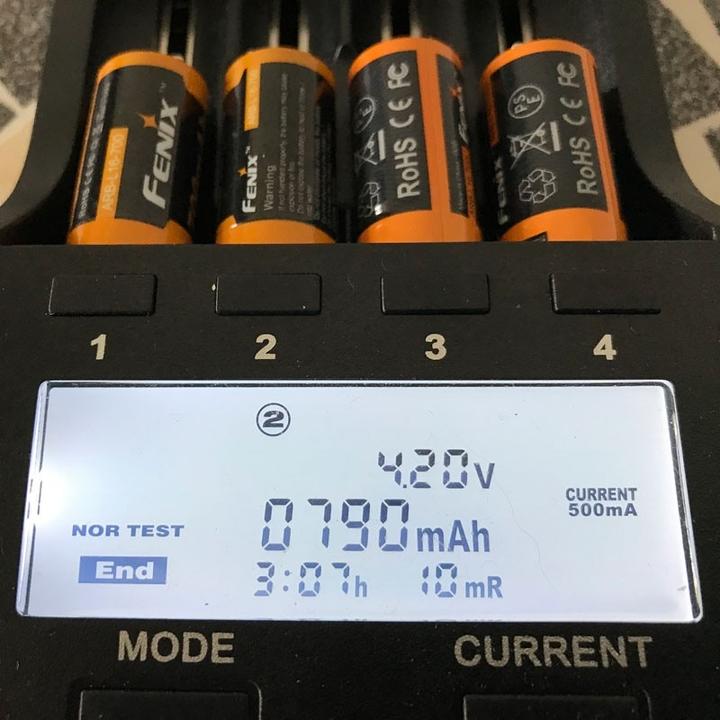 Produktbild Fenix Akku, 3.7 V max. 760mAh Lithium (4 Stk., 16340, 760 mAh)