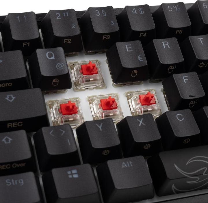 Actual product image Ducky One 2 Pro Mini Gaming Keyboard, RGB LED - Cherry (DE, Cable)