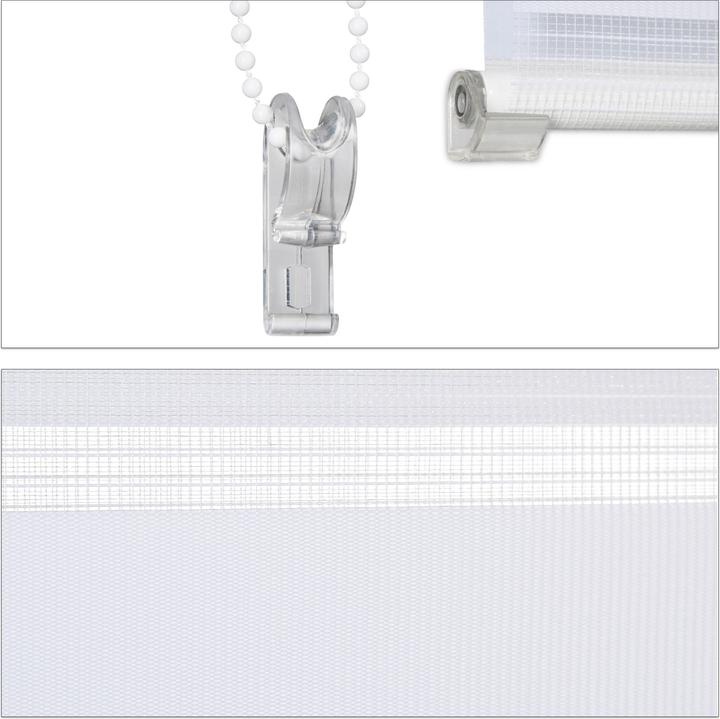 Produktbild Relaxdays Doppelrollo Klemmfix (90 x 6.5 x 156 cm)