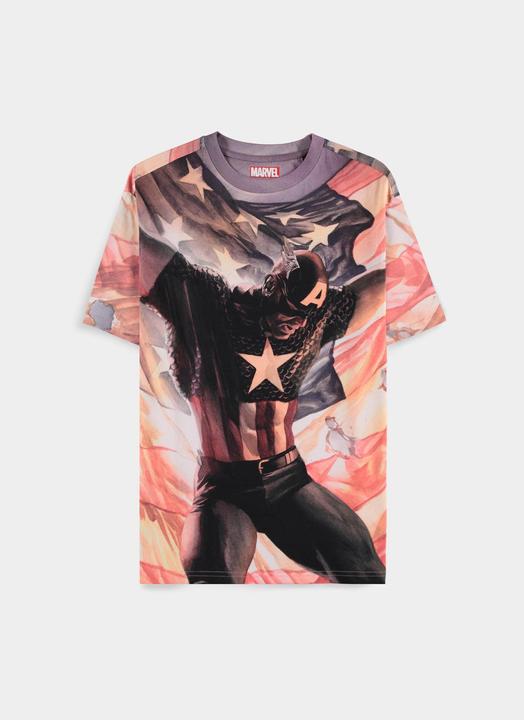 Difuzed Captain America - Digital American AOP Men's Short Sleeved T-shirt - S (S)