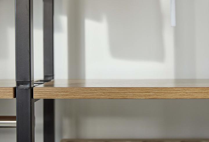 Image du produit Möbilia 1 étagère large, 1 étagère étroite (127.5 x 30 x 210 cm)