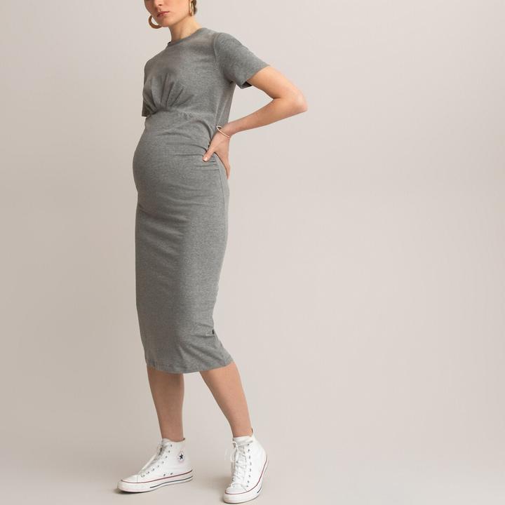 Produktbild La Redoute Collections Umstandskleid mit gerader Schnittform und kurzen Ärmeln (L)