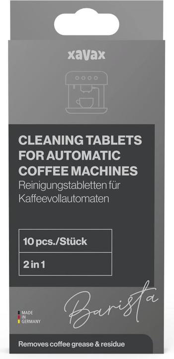 Produktbild Xavax Reinigungstabletten f. Kaffeevollautomat, Universal-Kaffeefettlöser 10 Tabs