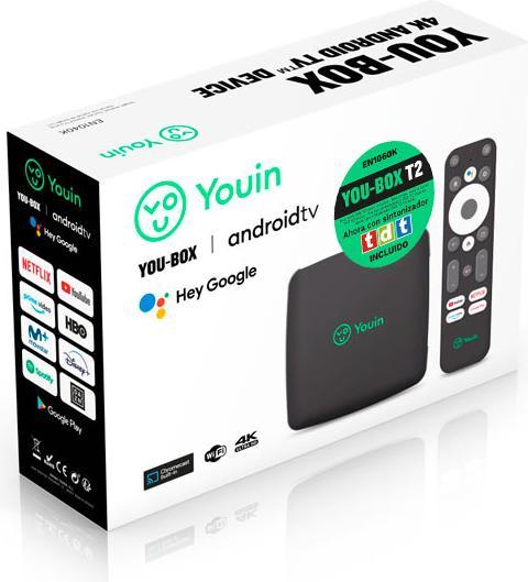 Image du produit Youin RECEPTOR ENGEL EN1040K UHD 4K ANDROID TV 9.0 DVB-T2 ASISTENTE DE VOZ GOOGLE (8 Go, Android Go)