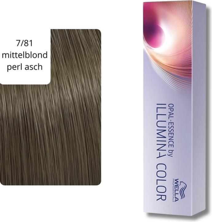 Actual product image Wella Illumina Color (7/81 medium blonde pearl-ash)