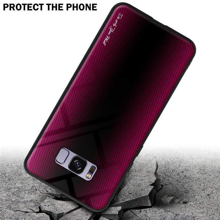 Image du produit Cadorabo TPU Couverture en verre rayé (Samsung Galaxy S8+)