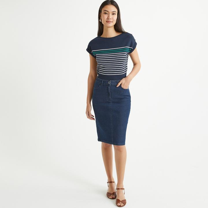 Image du produit Anne Weyburn Jupe en jean en denim stretch (40)