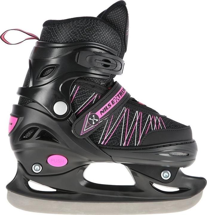 Produktbild Nils Rollschuhe/Hockey-Skates NH11912 schwarz-rosa - PU80 mm/82A (L 39-42) (40)