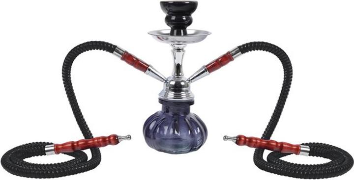 Moosmayr Shisha Fortuna noir 25cm 2 connecteurs (25 cm)