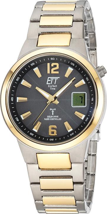 ETT EGT-11468-21M Solar Drive Funkuhr Everest II Titan Herrenuhr 41mm 5ATM (Funkuhr, Analoguhr, 41 mm)