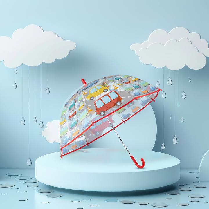 Image du produit Relaxdays Kinder Regenschirm "Autos"