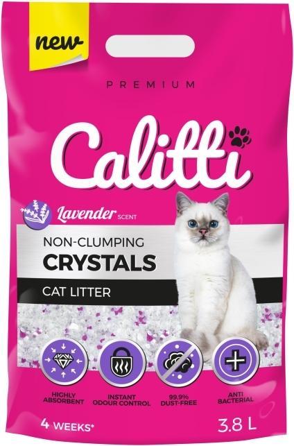 Actual product image Calitti Crystal Lavender - Silicone Litter 3.8l (Antibacterial, 1.90 kg)