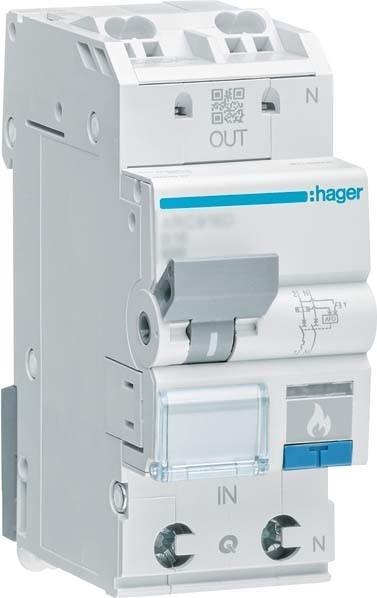 Immagine prodotto Hager Dispositivo di protezione dall'arco elettrico AFDD LSSwitch PN 6kA C0A 2M