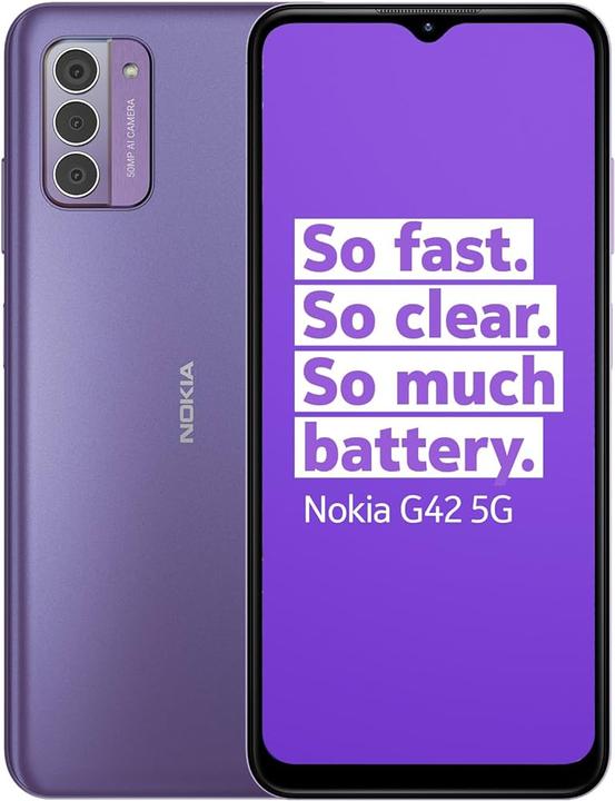 Produktbild Nokia G42 5G (128 GB, Purple, 6.56", Dual SIM, 50 Mpx, 5G)