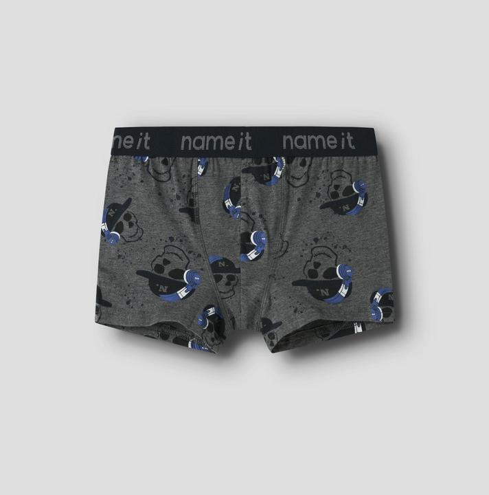 Immagine prodotto Name it Nkmboxer 3p Dark Grey Mel Skull Noos (158, 164, confezione da 3)