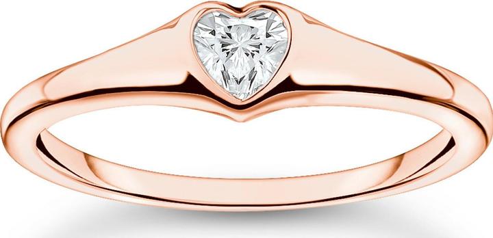 Thomas Sabo Ring Herz Roségold (56, 925 Silber)