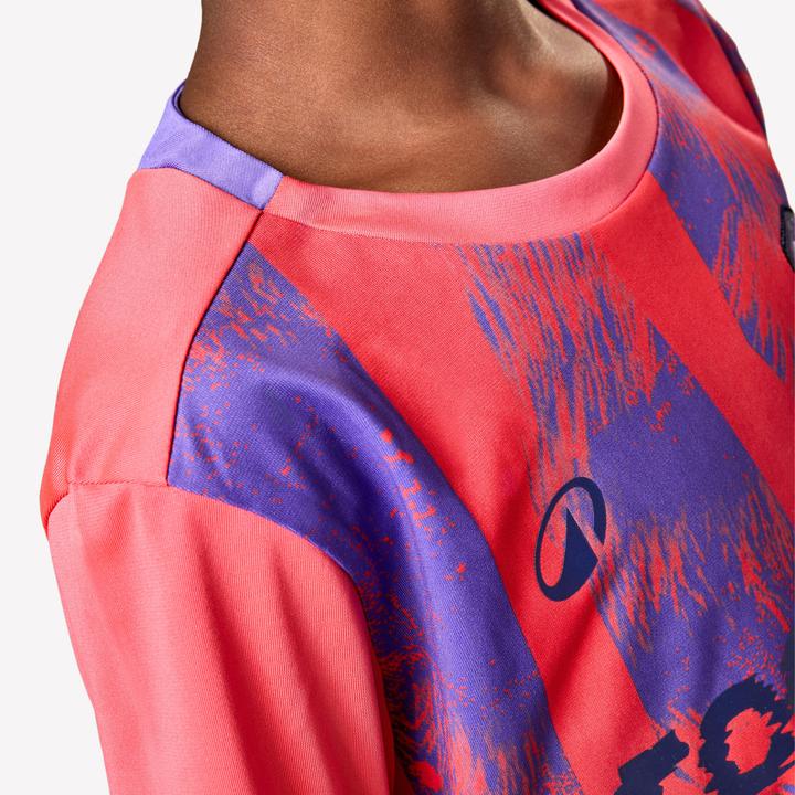 Immagine prodotto Kipsta Kinder Fussball Trikot kurzarm - VIRALTO Kids Roarrr Mandrill rot/violett