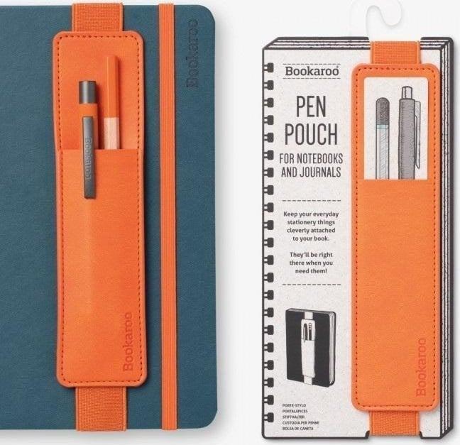 Actual product image IF Bookaroo Pen Pouch orange pen holder