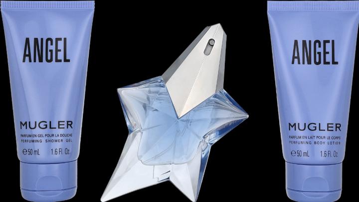 Produktbild Thierry Mugler Angel Eau de Parfum 25ml Set Angel 25ml + Bodylotion + Duschgel (Parfum set, Körperpflegeset)