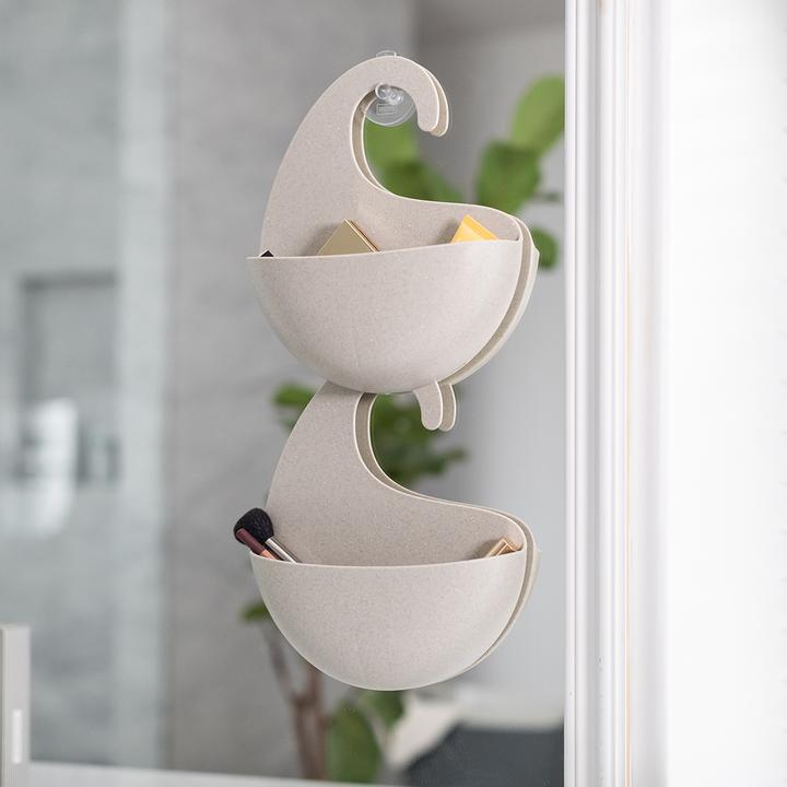 Actual product image Koziol Shower Utensil Holder Surf M, Beige (6.5 x 21.5 x 25 cm)