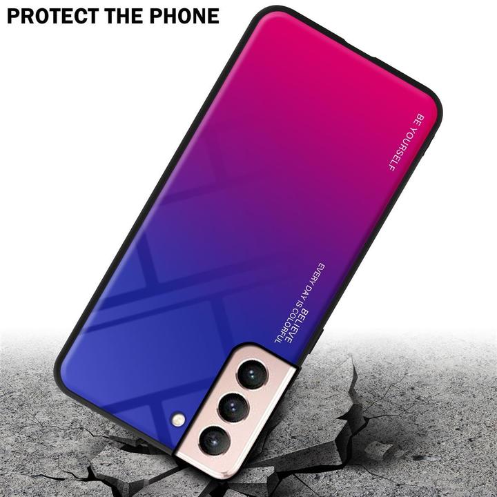 Image du produit Cadorabo Couverture en verre TPU 2 couleurs (Samsung Galaxy S21 5G)