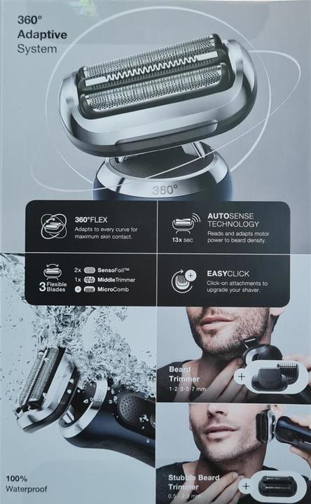 Produktbild Braun Series 7 70-B7850cc Rasierer Herren, Elektrorasierer mit 360° Anpassung, Barttrimmer,...